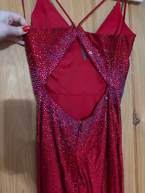Prom Dress Red Size XS - Image 3