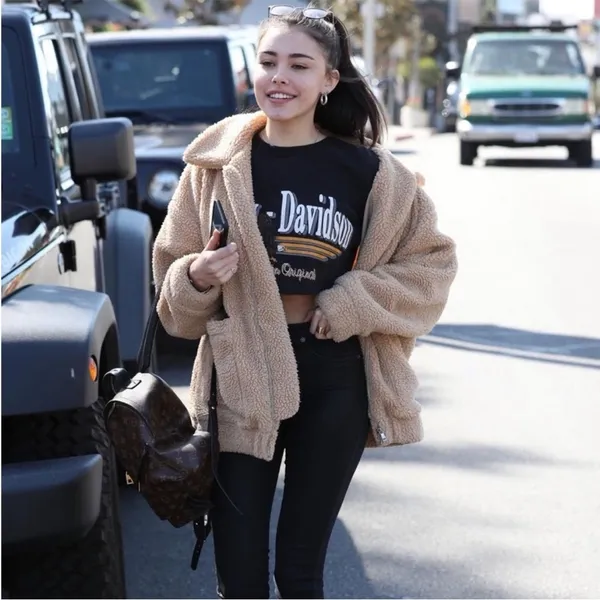 I.AM.GIA Pixie Teddy Coat in Caramel Tan XS - Image 6