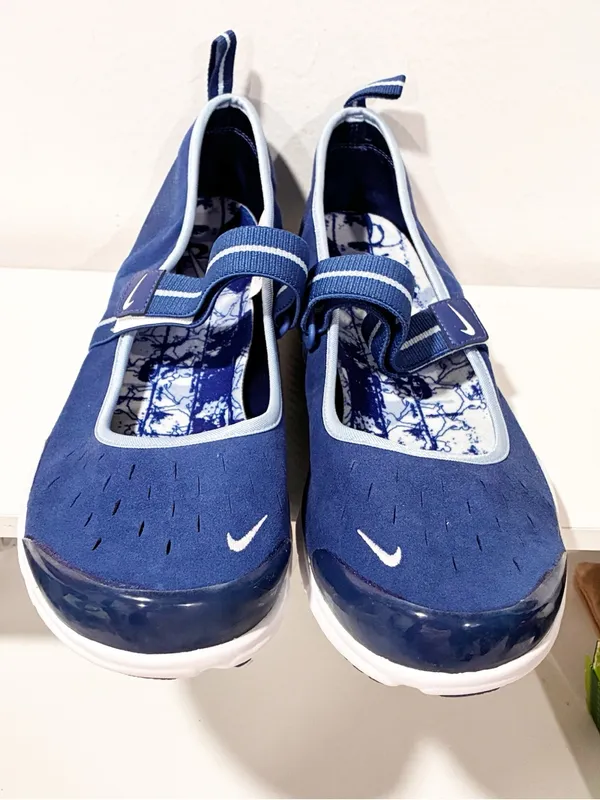 NIKE FREE MARYJANE BALERINY SPORTOWER Blue Strap Sneakers Size 12 - Image 3