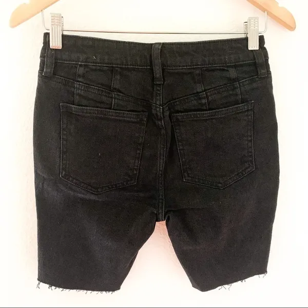 Free People Shorts Avery‎ Denim Black Ash 24 25 NWT - Image 9