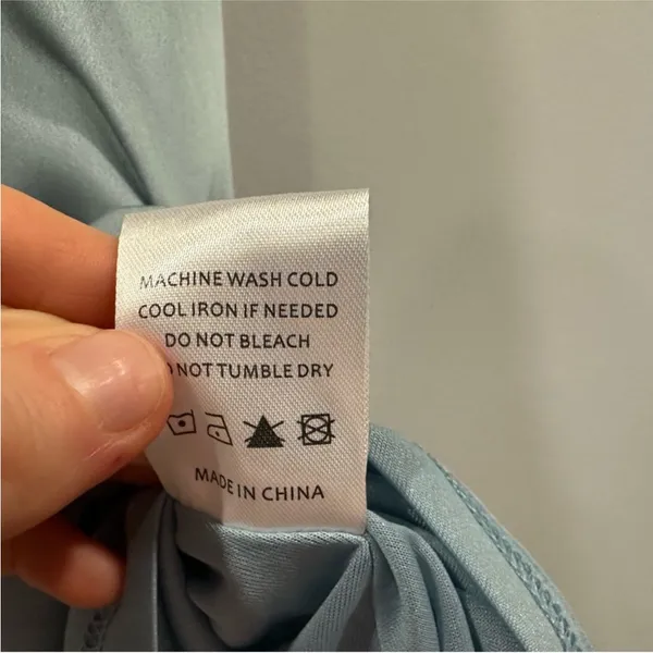 Baltic Born Poppy Satin Midi Dress Light Blue Medium M NWD - Image 6