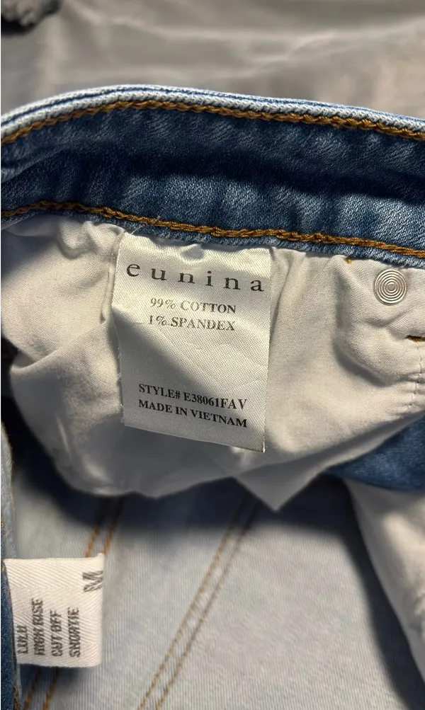 Eunina Distressed Jean Shorts - Image 4