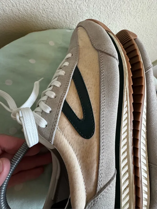 Tretorn White, gray and green Sneakers Womens 9.5 - Image 4