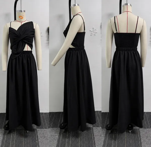 SEEK The Label Black Twist Cut-Out Maxi Dress 🖤 Size Medium - Image 8