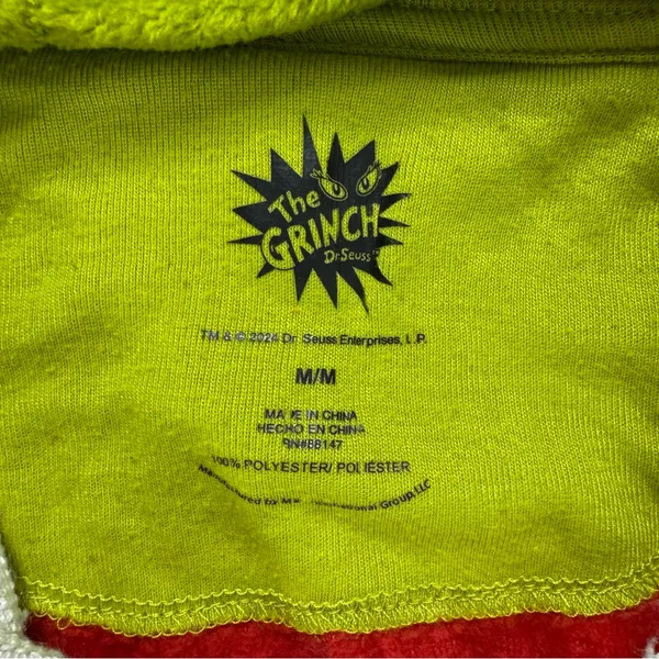Dr. Seuss Grinch Costume Red and Green - Image 3
