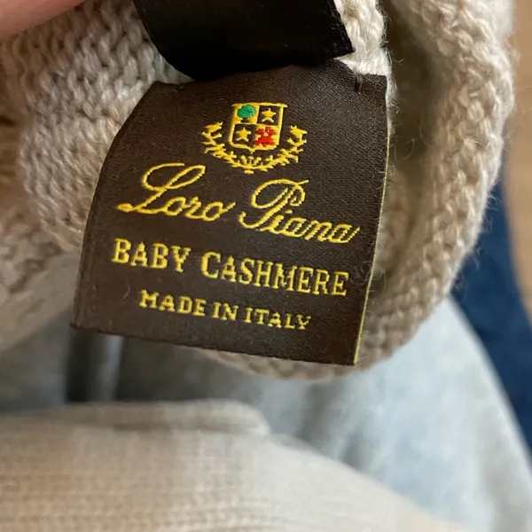 Loro Piana Baby Cashmere Long Pointelle Gloves — New - Image 6
