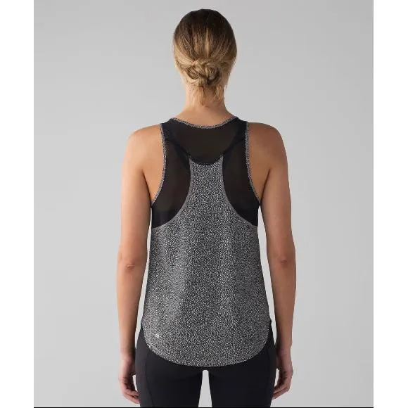 Lululemon Sculpt Tank II Chakra Print Alpine White Black / Black Size 6 - Image 2