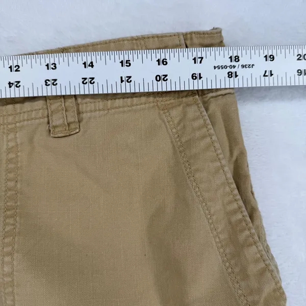 Lauren Ralph Lauren 12 Khaki Tan‎ Herringbone Cotton Straight Leg Chino Pant - Image 4