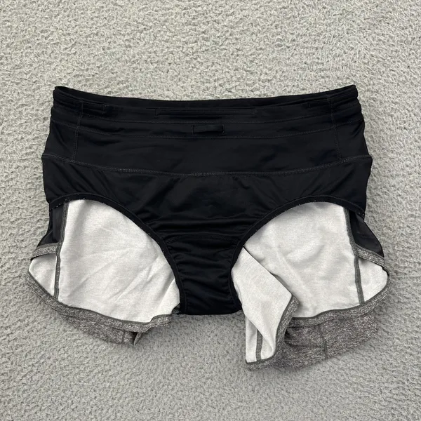 Lululemon Speed Up Shorts Mid Rise 4" Gray Athletic Athleisure Women's 6 - Image 3