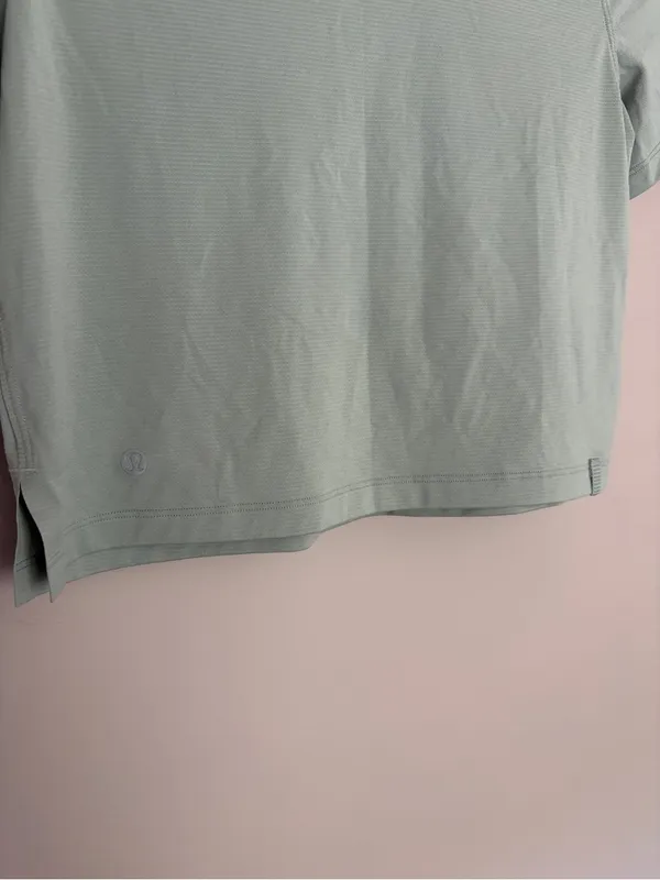 Lululemon Ultralight Waist-Length T-Shirt Jade Gray Size 2 - Image 6