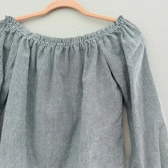 Brandy Melville Striped Off The Shoulder Top‎ - Image 4