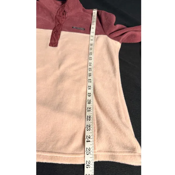 Columbia Benton Springs Fleece Pullover Women lite plum/pink Colorblock Size med - Image 8