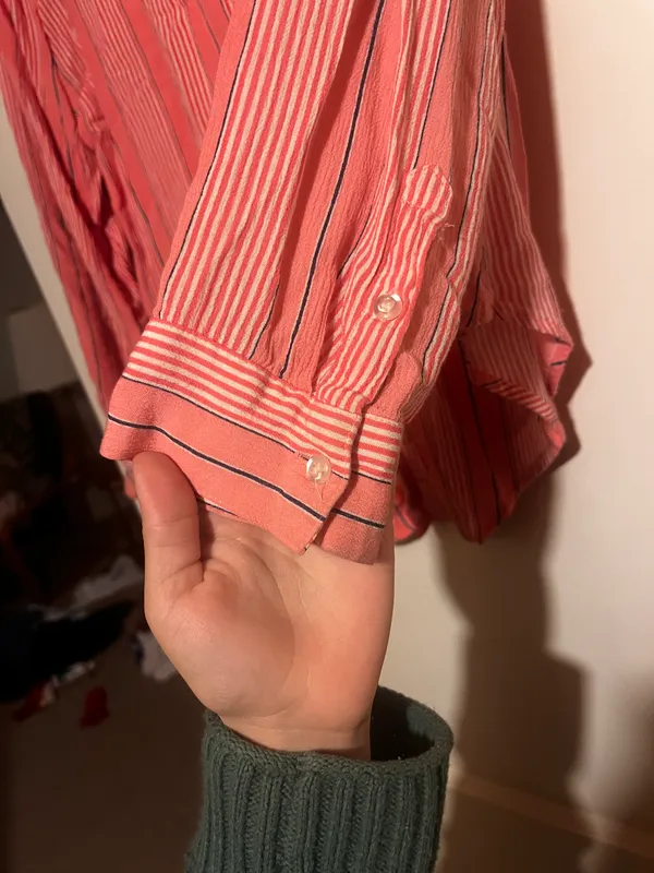 Stripped Pink Button Up - Image 4