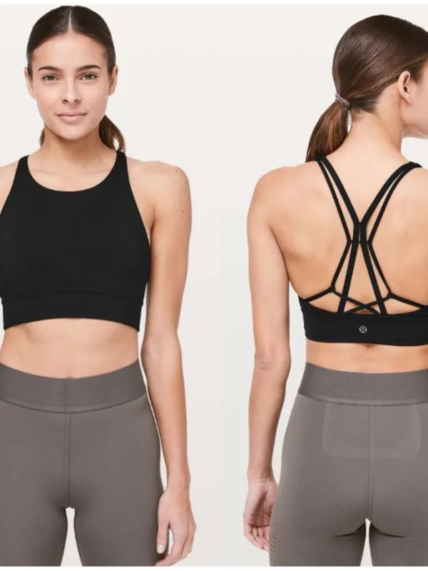 LULULEMON Ride & Reflect Black Sports Bra Top - Image 2