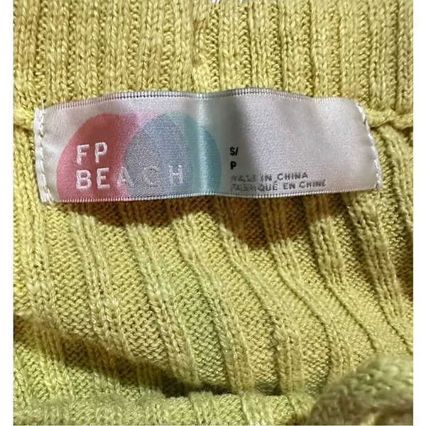 Free People FP Beach High-Waisted Shine Bright Maxi Skirt ribbed pull‎ on sz S - Image 5