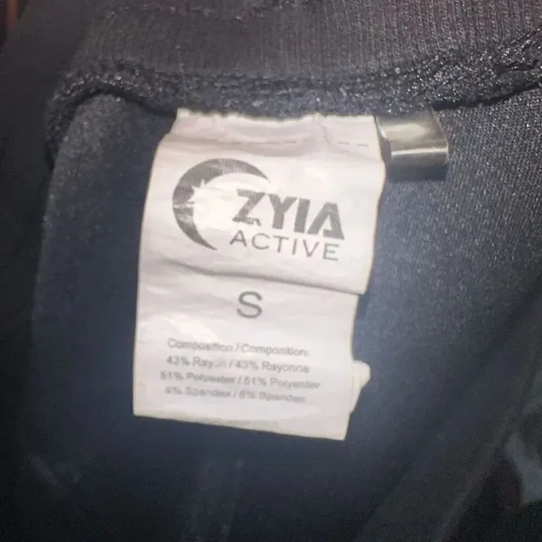 Zyia black athletic drawstring waist jersey athleisure S skirt - Image 2