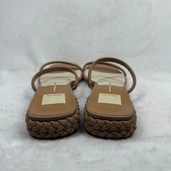 Dolce Vita Paily Cafe Tan‎ Braided Block Heel Square Toe Slide Sandals Est 11 - Image 4