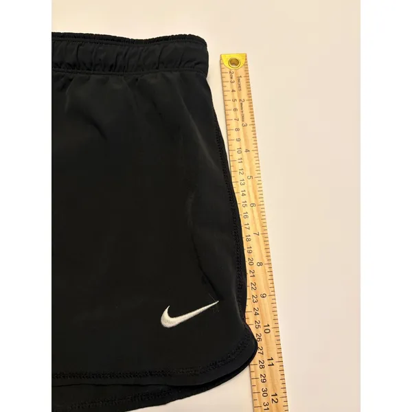 Nike Running Short Women Medium Black Dri-FIT Just Do It Waistband 3 Inch Inseam - Image 12