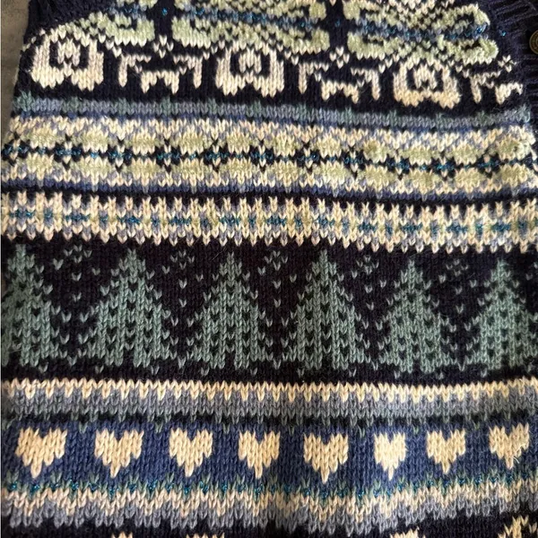 Women’s Vintage Baxter & Wells Knit Holiday Vest Size Medium - Image 4
