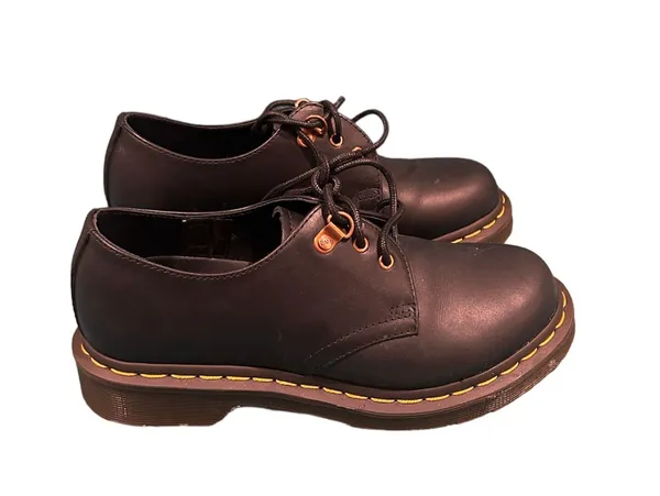 Dr. Martens 1461 HARDWARE LEATHER size6 Rose Gold Ankle Shoes Boots - Image 7