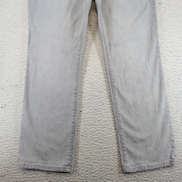 Madewell Slim Demi-Boot High Rise‎ Gray Jeans MC513 Womens 28 Raw Hem Stretch - Image 8
