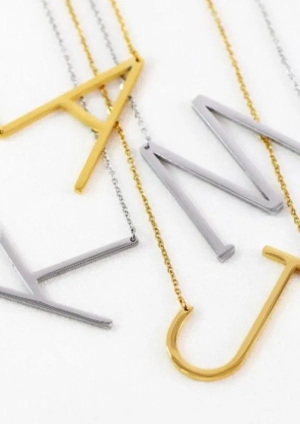 LXNYC Initial D Necklace Sterling Silver NWT - Image 2