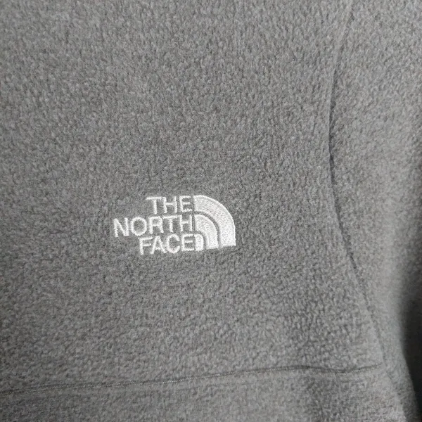 The North Face Grey Quarter-Zip Fleece Women Size Small - Image 3
