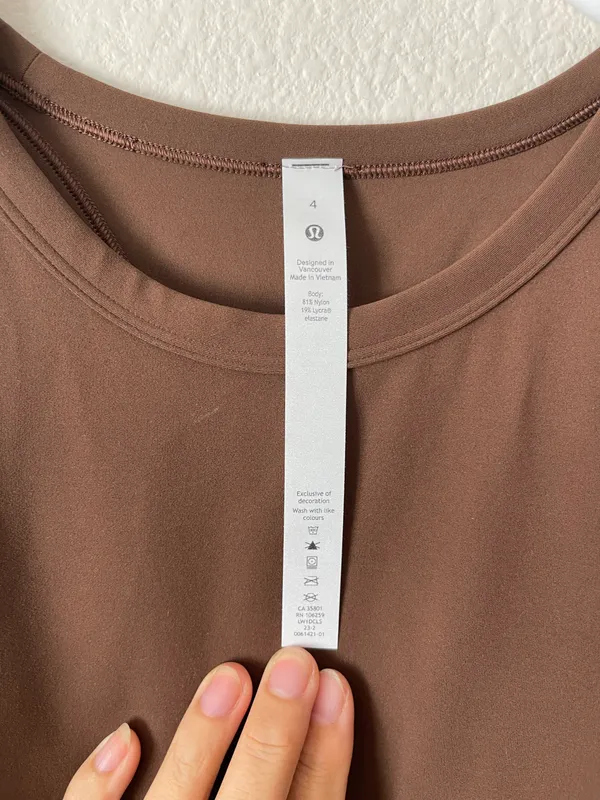 Lululemon Align Waist-Length Racerback Tank Top Java - Image 3