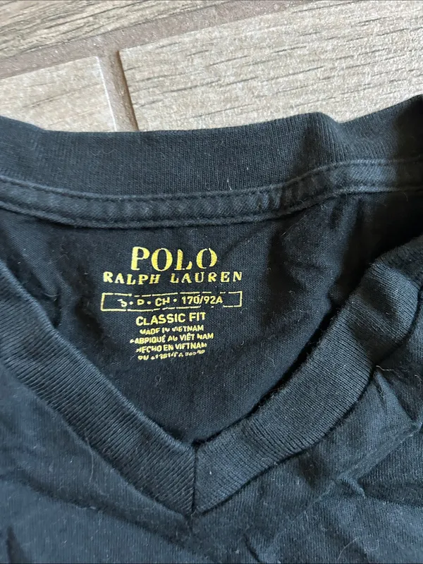 Polo by Ralph Lauren Black Short Sleeve Tee with Red Pony Logo - Image 2