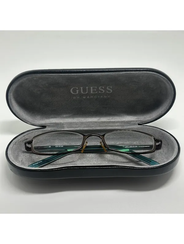 Guess Rectangular Brown Metal Frame Prescription Glasses Frames - Image 11