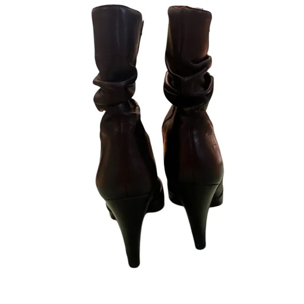 Via Spiga Pavan Black Calf Leather Slouch Ankle Boots Womens 8.5M Classic in EUC - Image 7