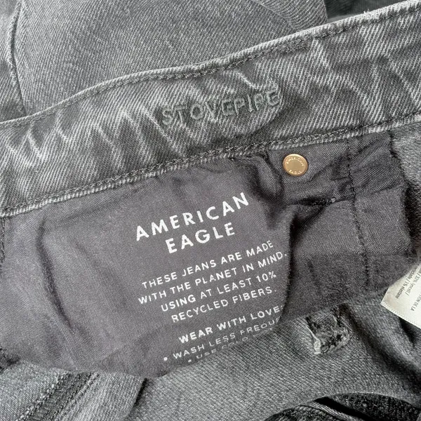 American Eagle Black Stovepipe Jeans - Image 9