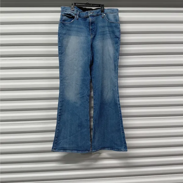 Express 70s Flare Jeans Womens Size 14R Blue Denim Y2K Western Boho Festival - Image 13