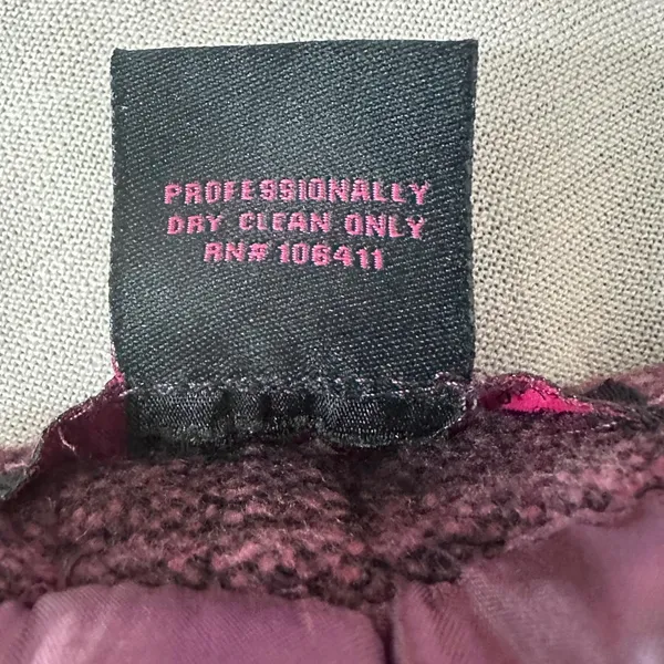 Vtg Y2K Willi Smith Women Skirt Purple 12 Tweed Academia Whimsigoth Coquette‎ - Image 5