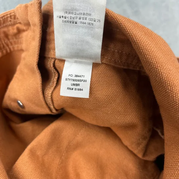 Patagonia Stand Up Shortalls S Umber Brown Organic Cotton Canvas Overalls - Image 12