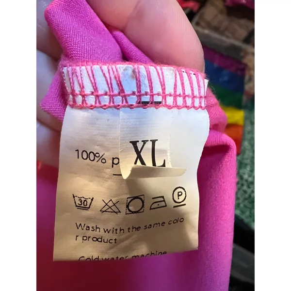 Women's Size XL Athletic Sweatpants Joggers Lounge Pants Bright Pink Pockets - Image 8