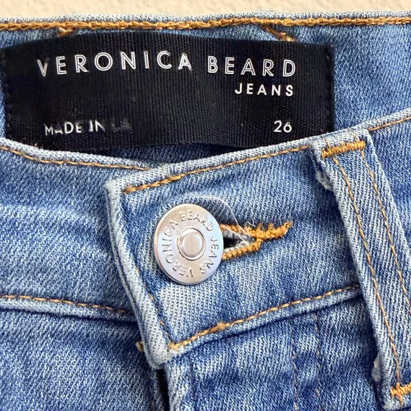 Veronica Beard Carly Kick Flare High Rise Jeans Womens Size 26‎ Lakeshore Wash - Image 9