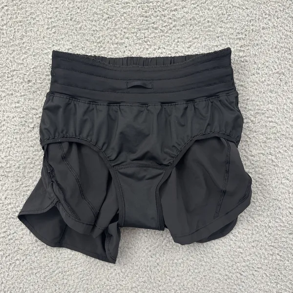 Lululemon Track That Shorts High Rise 3" Black Athletic Athleisure Women's 4 - Image 3