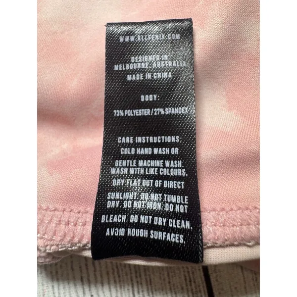 ALLFENIX Pink Blush Tie Dye Leggings Size small - Image 5