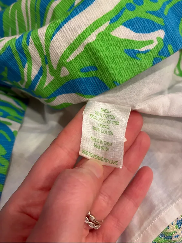 Lilly Pulitzer Women’s Liz Shift Dress Roar of the Jungle Limeade Size 00 - Image 7