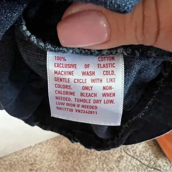 Vintage Mossimo Smocked Strapless Chambray Dress‎ - Image 7