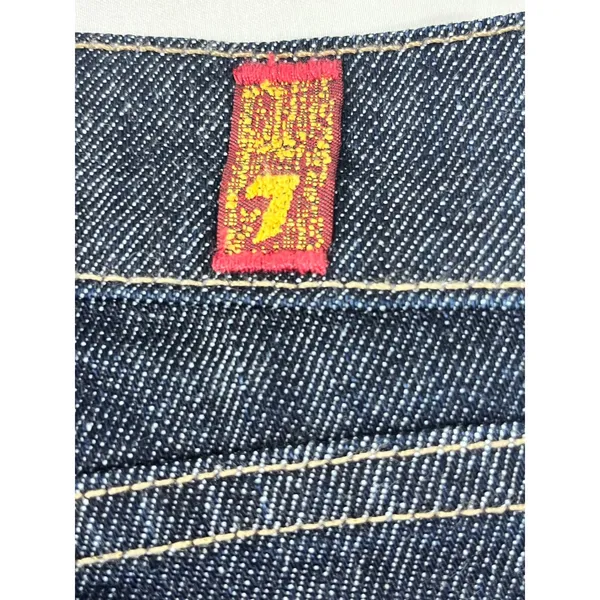 7 For‎ All Mankind Roxanne Slim Straight Leg Jeans Women 27 Dark Indigo USA Chic - Image 9