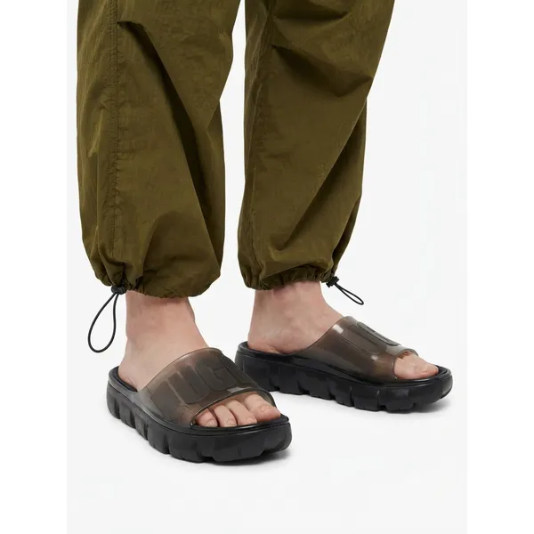 UGG Jella Clear Slide Sandals Black Transparent Chunky Lug Sole Women's US 8 - Image 2