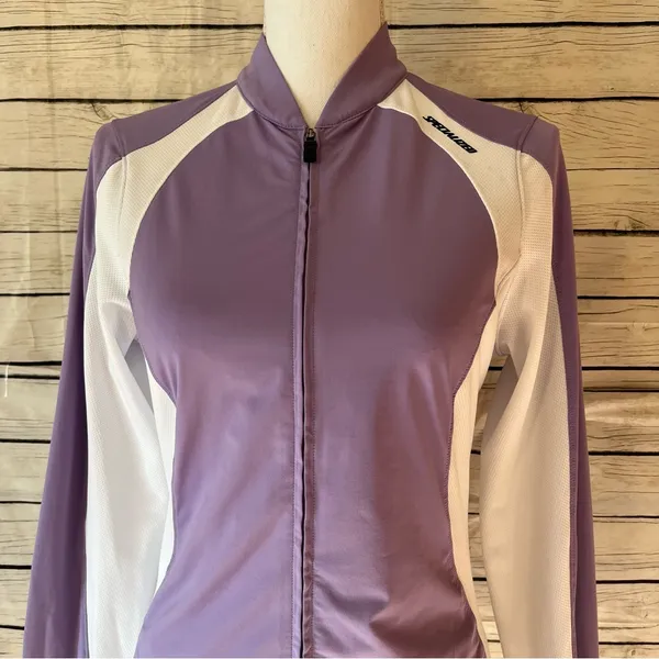 Specialized Solar Vita Jersey White and Lavender Cycling Jacket Size Medium - Image 4