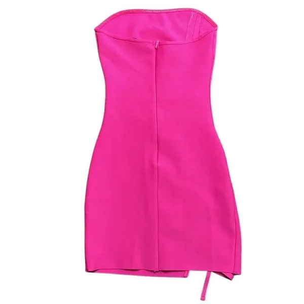 Revolve Hours Aimee strapless mini dress hot pink - Small - Image 5