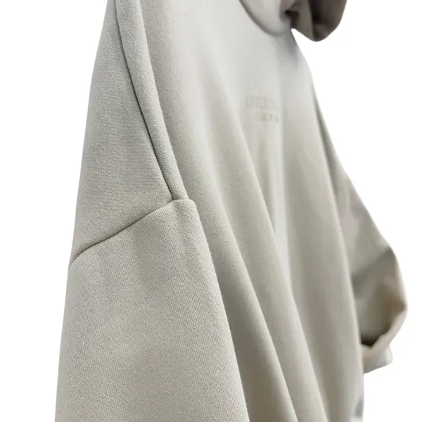 Fear of God Essential Logo-print Hoodie in Neutral size Large - Image 5
