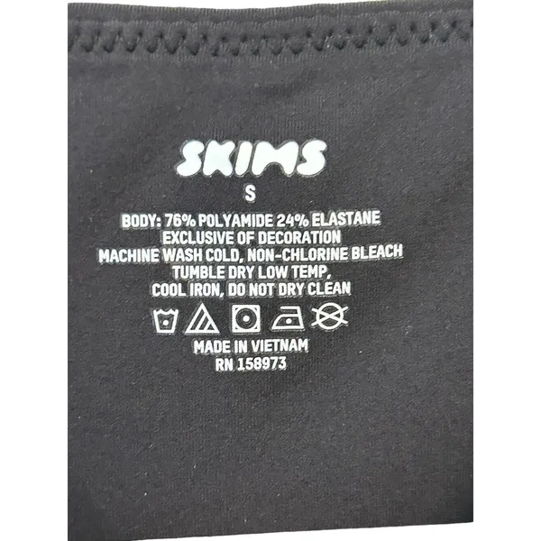 Skims Fits Everybody High Neck Bodysuit Onyx Size Small NWT - Image 9