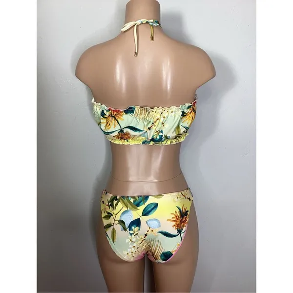 New. Pilyq/PQ oasis ruched reversible bikini. L-top/M-bottom. Retails $156 - Image 10