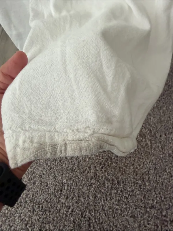 Hollister White Lined Cargo Utility Pants size small - Image 6
