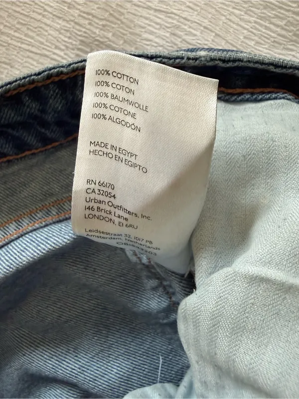 Free People Barrel Leg Baggy Oversized Jeans Medium Blue Wash Size 28 - Image 8